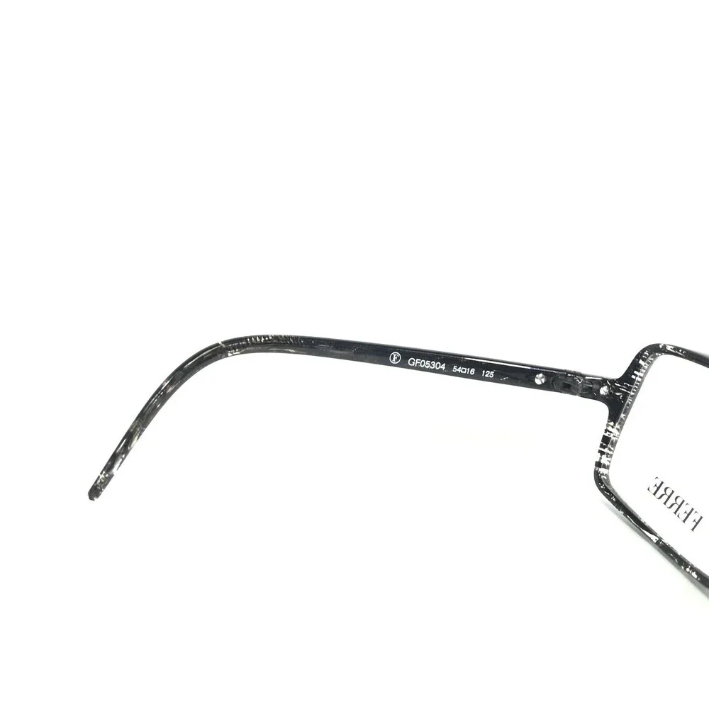 Gianfranco Ferre GF05304 Eyeglasses Frames Marble Black Clear Square 54-16-125 - Picture 8 of 10